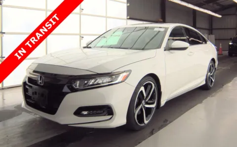 White 2019 Honda Accord Sedan Sport 2.0T for sale in Alvin, TX