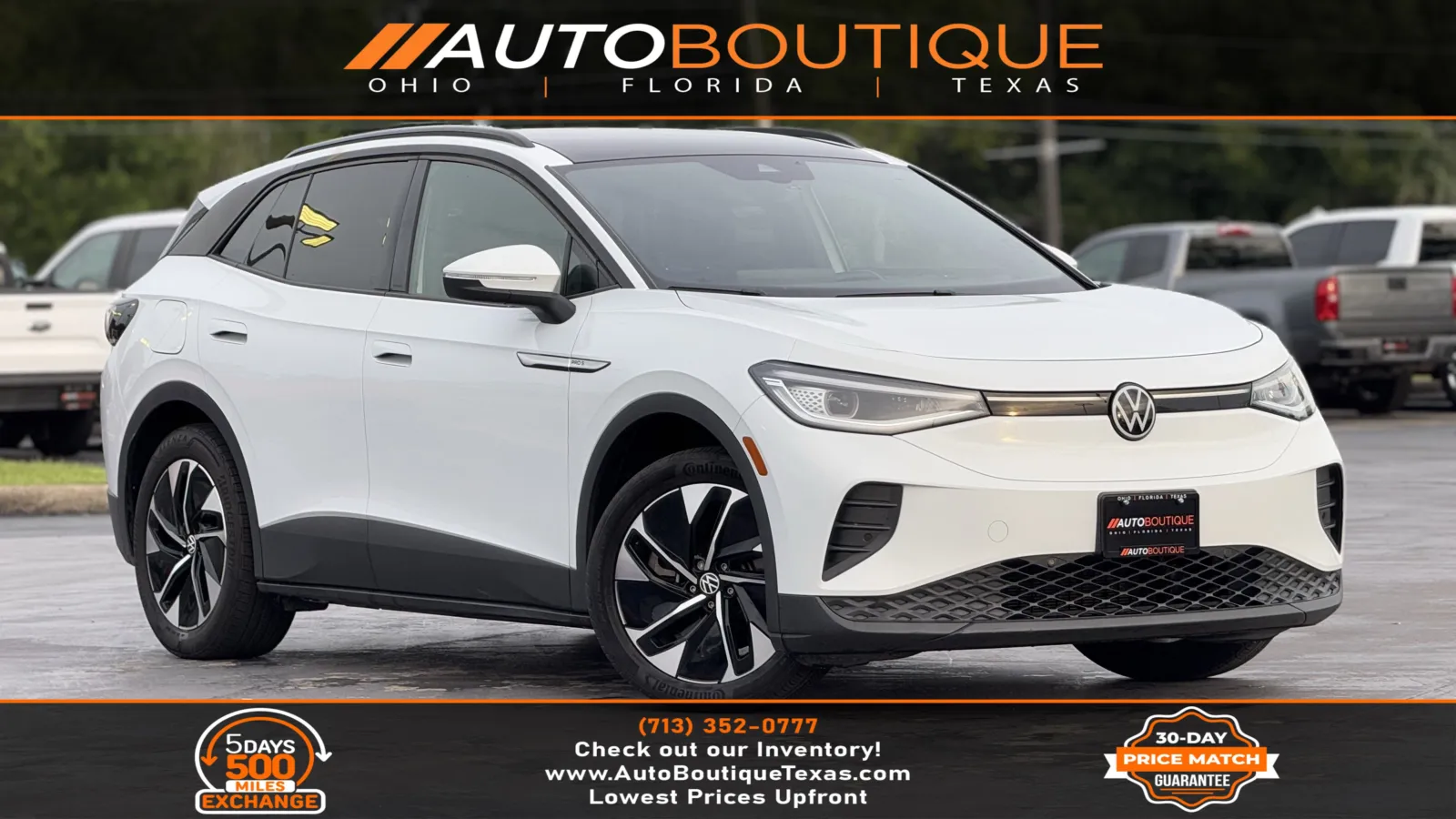White 2021 Volkswagen ID.4 Pro S for sale in Alvin, TX