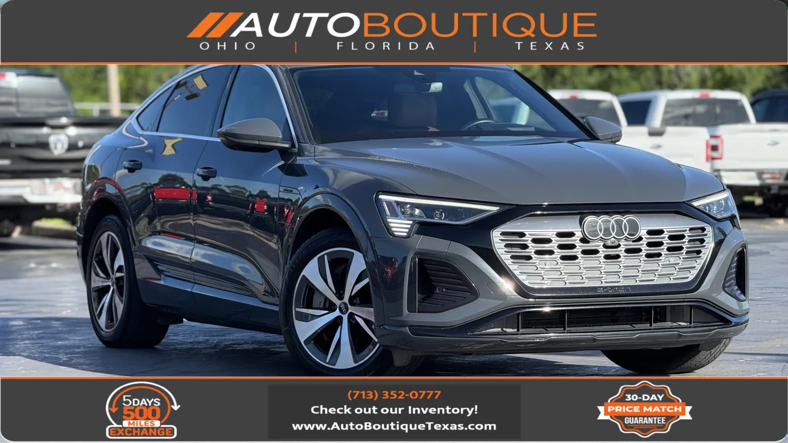 Gray 2024 Audi Q8 e-tron Sportback S line Prestige for sale in Alvin, TX