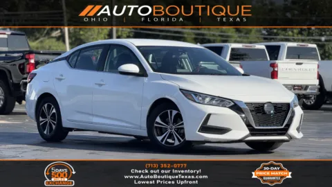 White 2022 Nissan Sentra SV for sale in Alvin, TX
