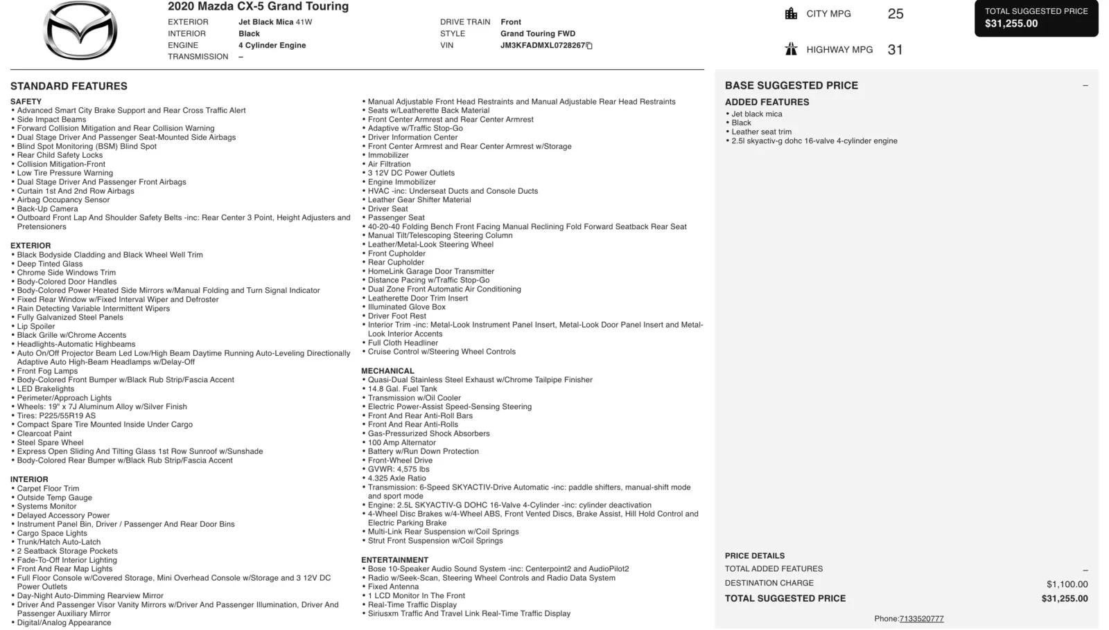 2020 Mazda CX-5 Grand Touring
