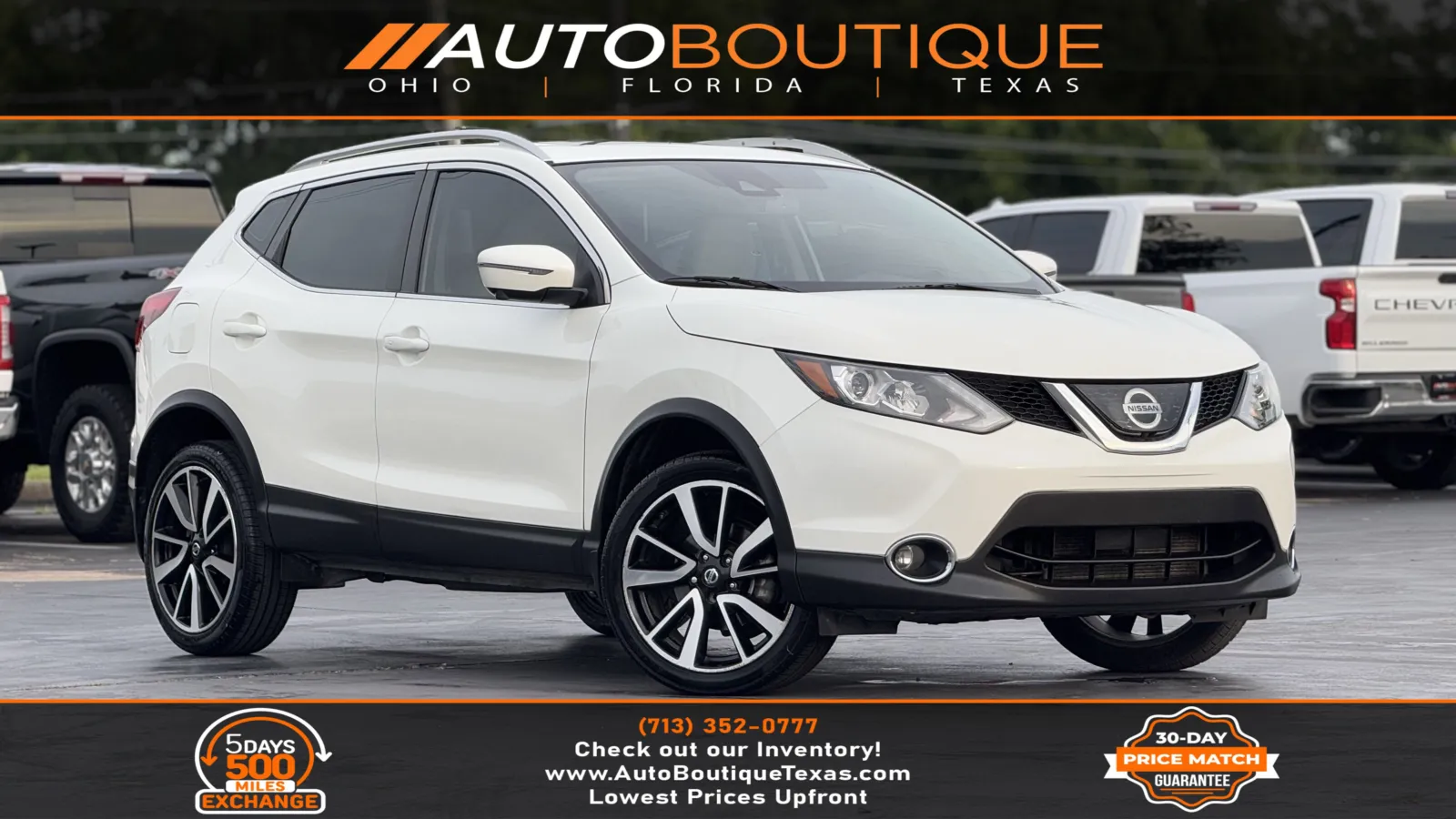White 2019 Nissan Rogue Sport SL for sale in Alvin, TX