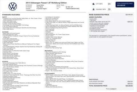 Photos of 2014 Volkswagen Passat Wolfsburg Ed for sale in Alvin, TX at Auto Boutique Texas