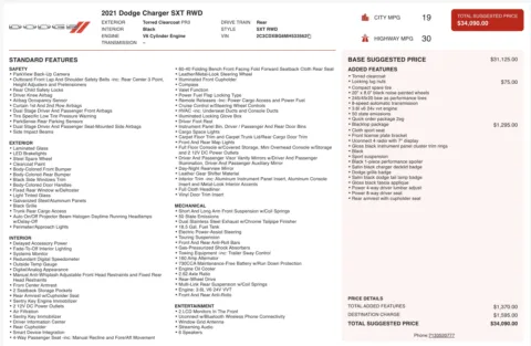 Photos of 2021 Dodge Charger SXT for sale in Alvin, TX at Auto Boutique Texas