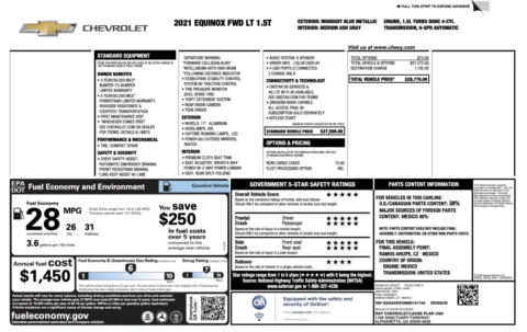 Photos of 2021 Chevrolet Equinox LT for sale in Alvin, TX at Auto Boutique Texas