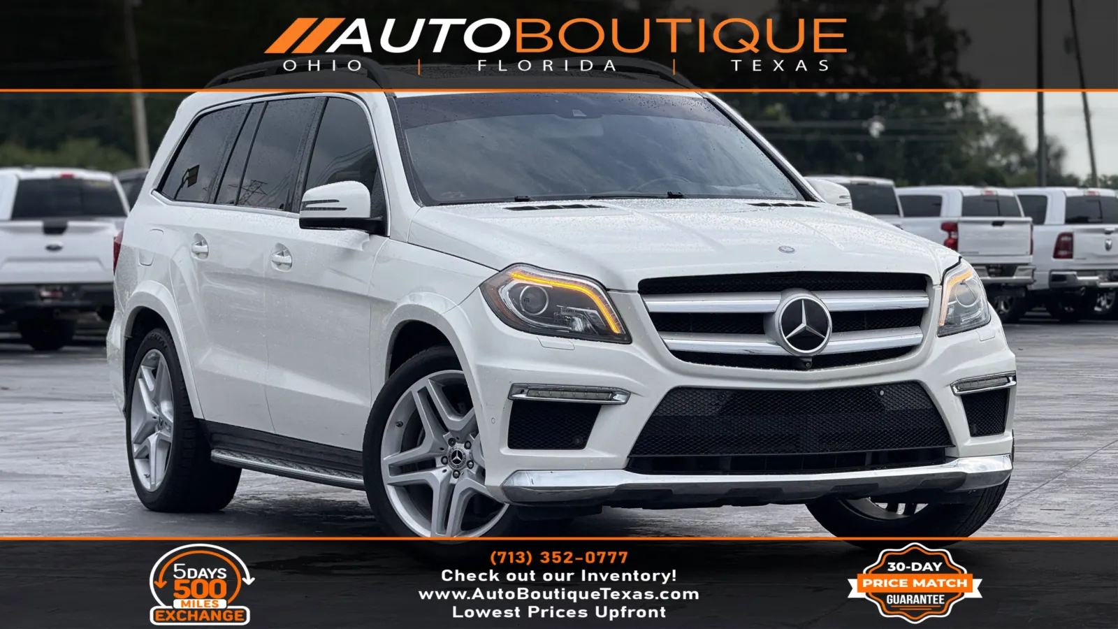 White 2015 Mercedes-Benz GL-Class GL 550 for sale in Alvin, TX