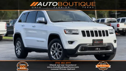 White 2014 Jeep Grand Cherokee Limited for sale in Alvin, TX