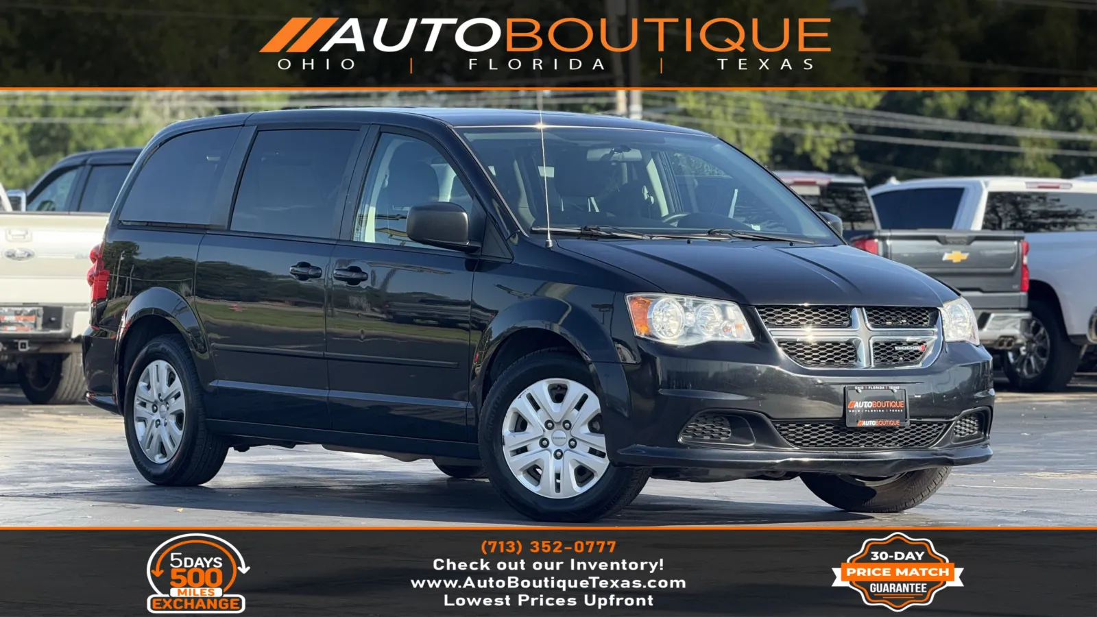 Black 2016 Dodge Grand Caravan SE for sale in Alvin, TX