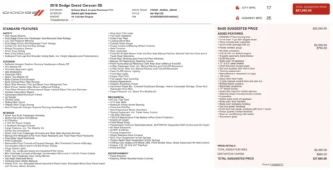 Photos of 2016 Dodge Grand Caravan SE for sale in Alvin, TX at Auto Boutique Texas