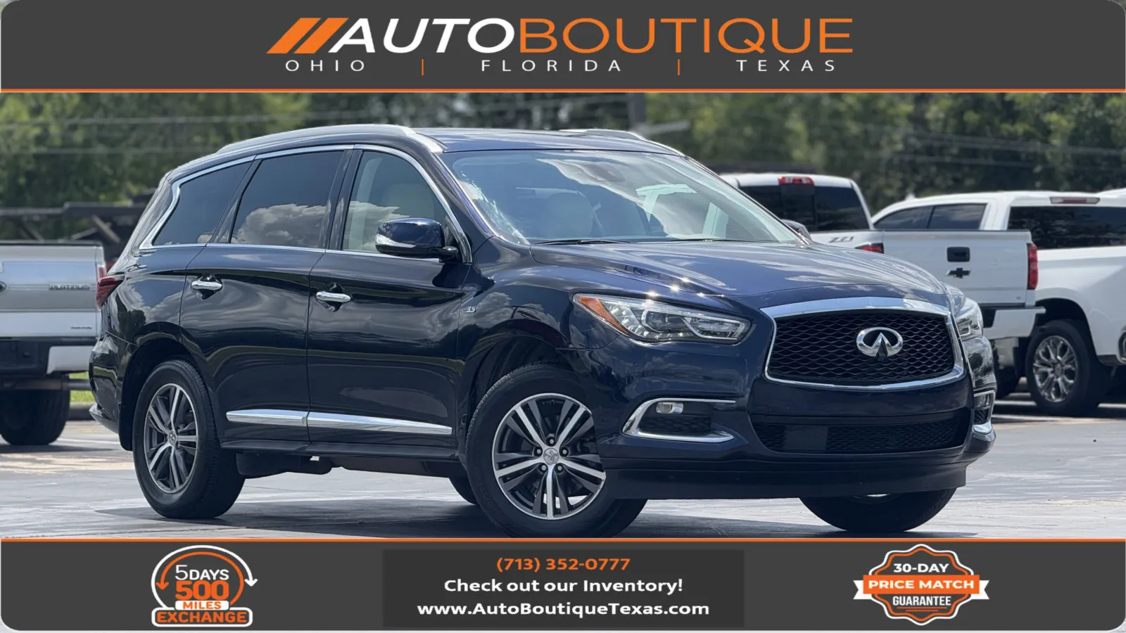 Blue 2019 INFINITI QX60 LUXE for sale in Alvin, TX