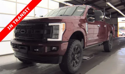 Red 2017 Ford Super Duty F-250 SRW Platinum for sale in Alvin, TX