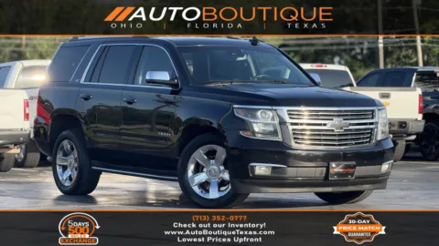 Black 2016 CHEVROLET TAHOE C150 LTZ for sale in Alvin, TX