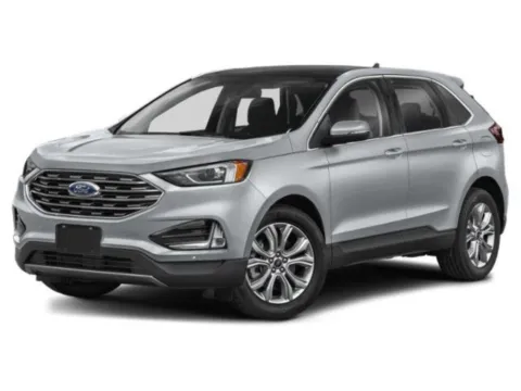 Blue 2022 Ford Edge Titanium for sale in Alvin, TX