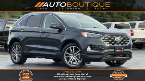 Blue 2022 Ford Edge Titanium for sale in Alvin, TX