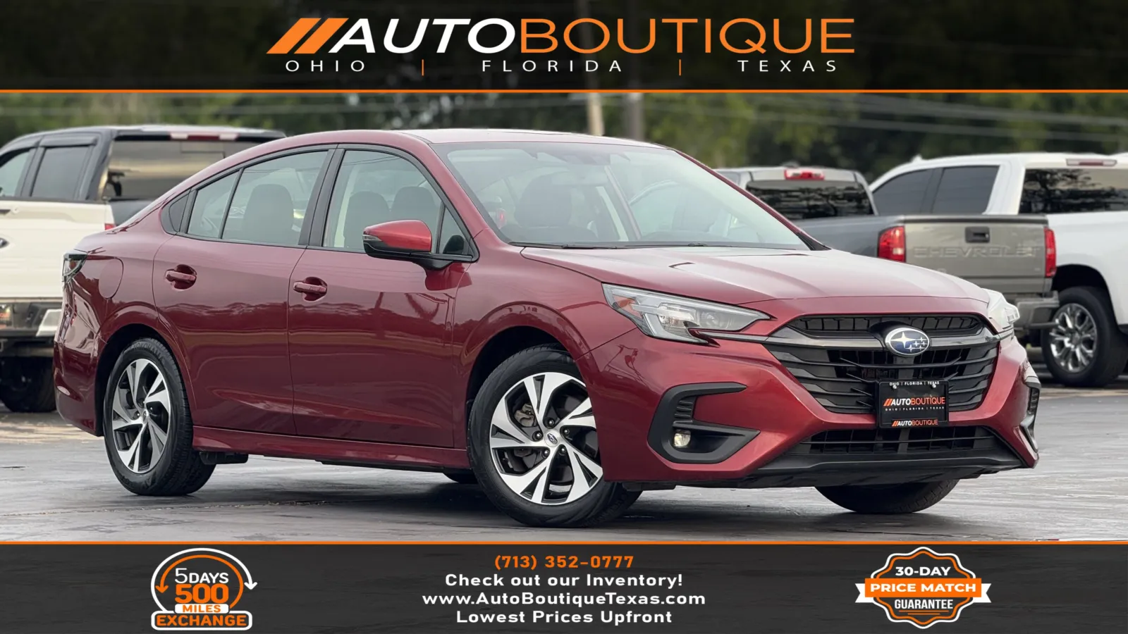 Red 2023 Subaru Legacy Premium for sale in Alvin, TX