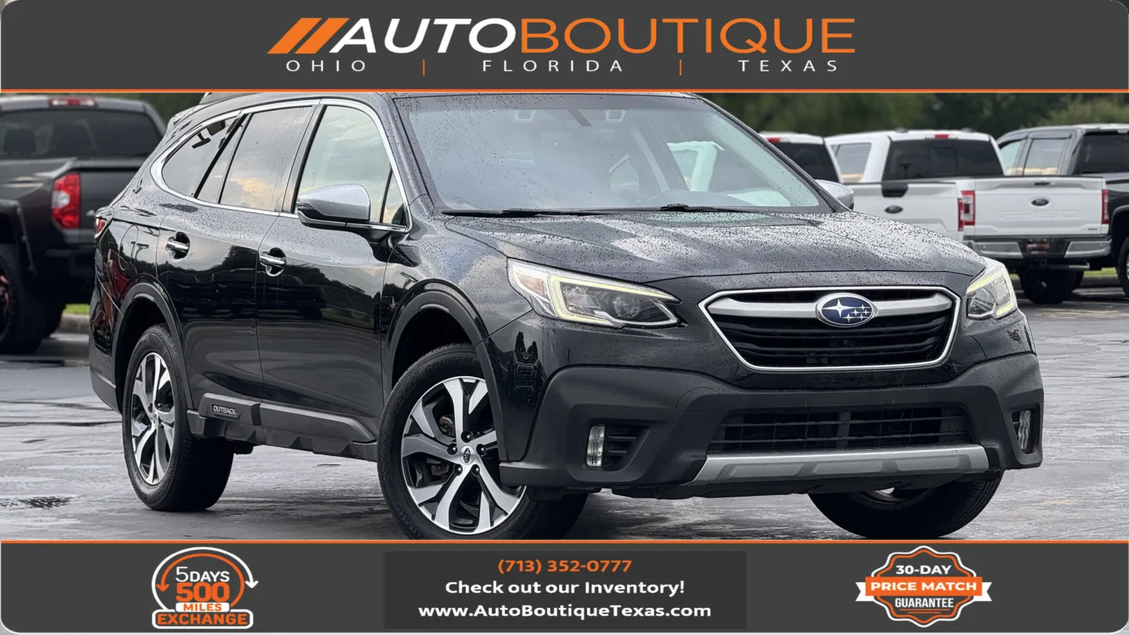 Black 2022 Subaru Outback Touring XT for sale in Alvin, TX