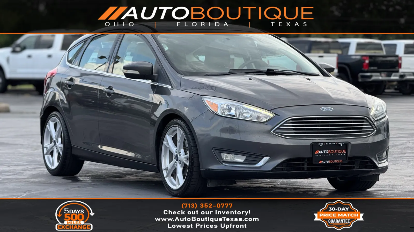 Silver 2015 Ford Focus Titanium for sale in Alvin, TX