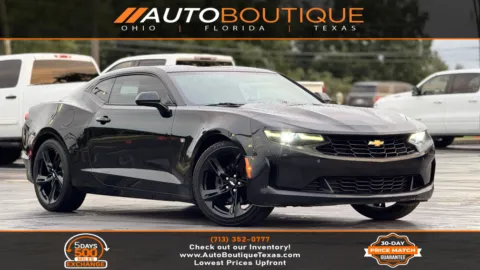 Black 2019 Chevrolet Camaro 1LT for sale in Alvin, TX