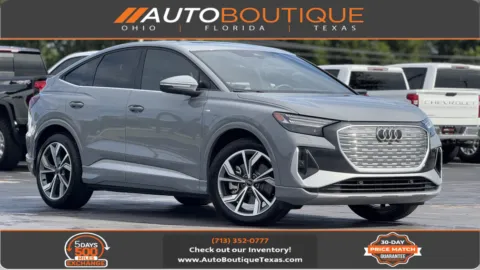 Gray 2025 Audi Q4 e-tron Sportback Prestige for sale in Alvin, TX