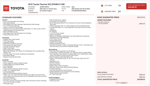 Photos of 2016 Toyota Tacoma SR5 for sale in Alvin, TX at Auto Boutique Texas