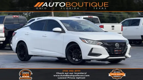 White 2021 Nissan Sentra SV for sale in Alvin, TX