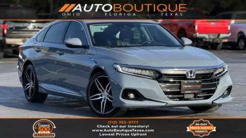 Gray 2022 Honda Accord Hybrid Touring for sale in Alvin, TX