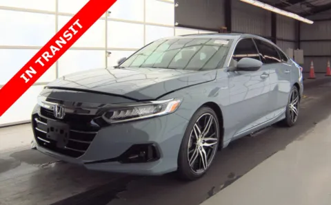 Gray 2022 Honda Accord Hybrid Touring for sale in Alvin, TX