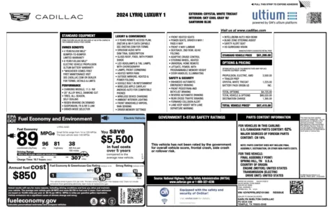Photos of 2024 Cadillac LYRIQ Luxury for sale in Alvin, TX at Auto Boutique Texas