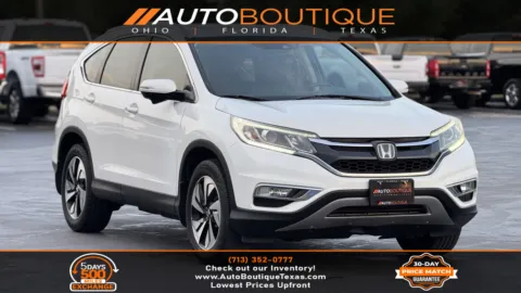 White 2016 Honda CR-V Touring for sale in Alvin, TX