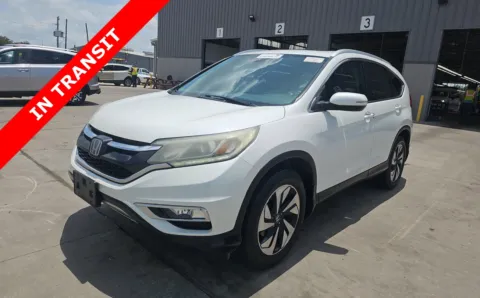 White 2016 Honda CR-V Touring for sale in Alvin, TX