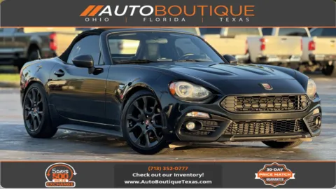 Black 2018 FIAT 124 Spider Abarth for sale in Alvin, TX