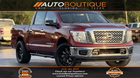 Red 2018 Nissan Titan SV for sale in Alvin, TX