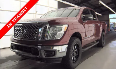 Red 2018 Nissan Titan SV for sale in Alvin, TX