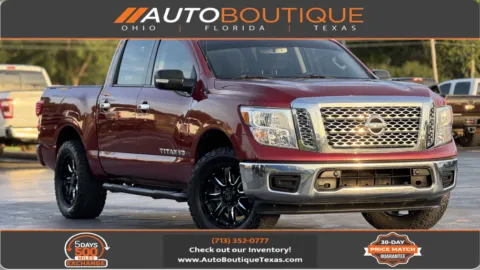 Red 2018 Nissan Titan SV for sale in Alvin, TX