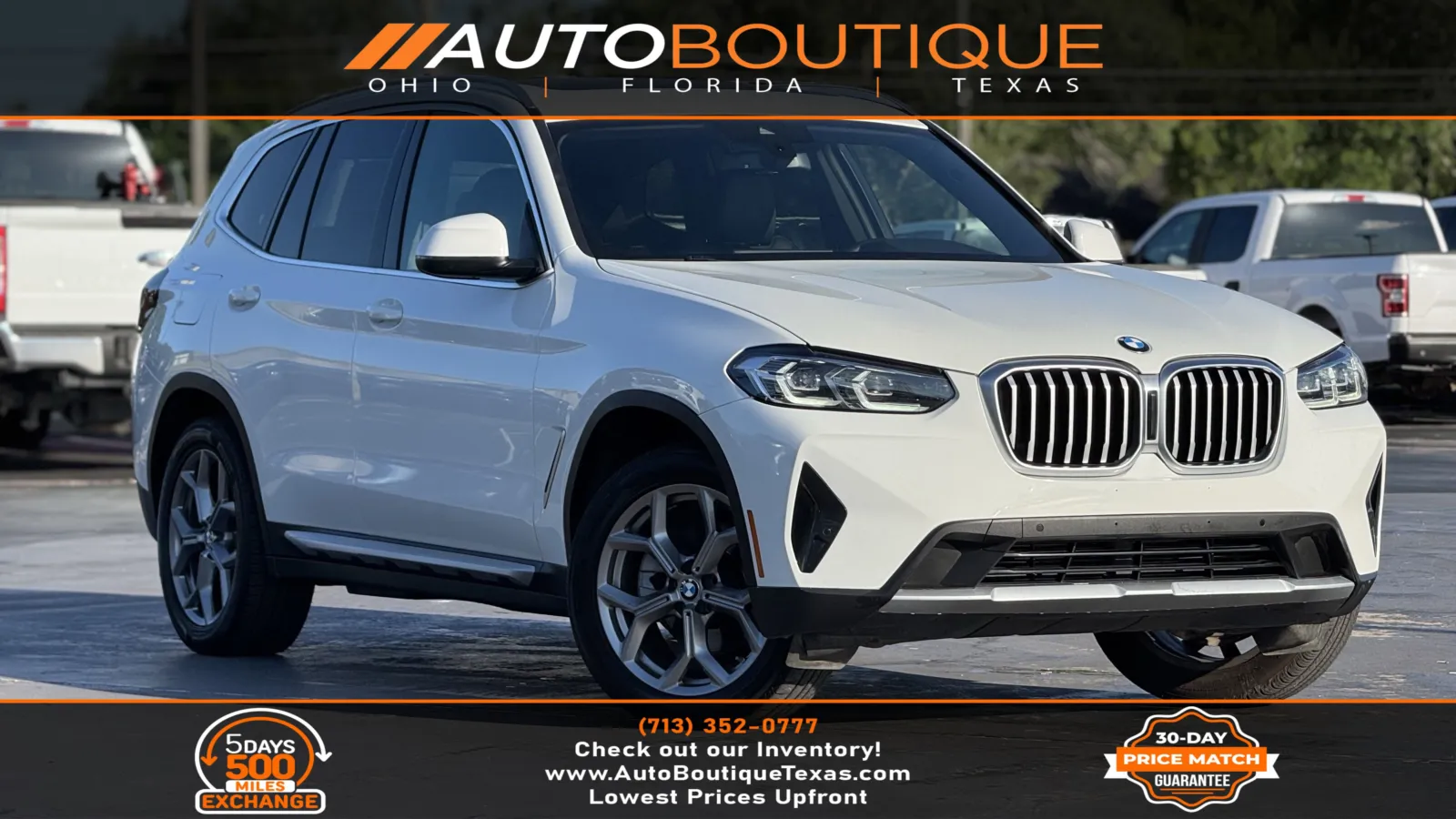 White 2024 BMW X3 xDrive30i for sale in Alvin, TX