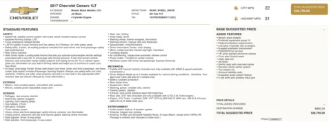 Photos of 2017 Chevrolet Camaro 1LT for sale in Alvin, TX at Auto Boutique Texas
