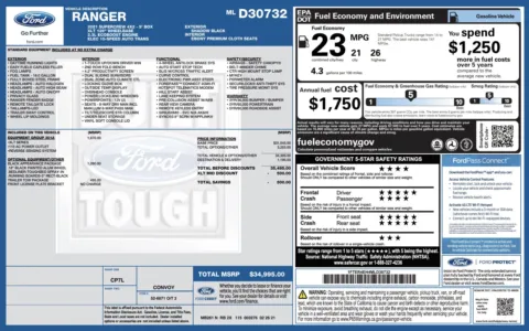 Photos of 2021 Ford Ranger XLT for sale in Alvin, TX at Auto Boutique Texas