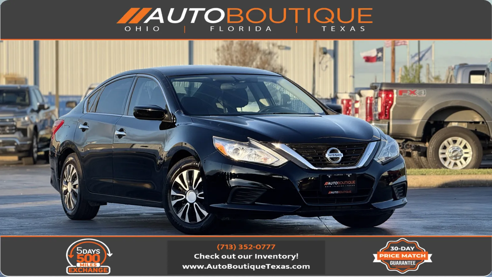 Black 2018 Nissan Altima 2.5 S for sale in Alvin, TX