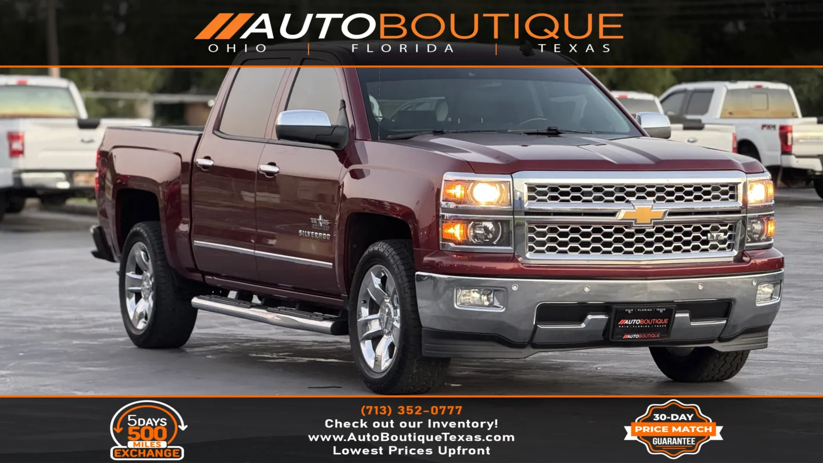 Red 2014 Chevrolet Silverado 1500 LTZ for sale in Alvin, TX