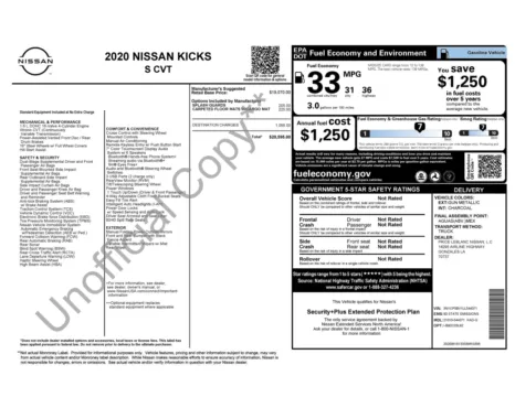 Photos of 2020 Nissan Kicks S for sale in Alvin, TX at Auto Boutique Texas