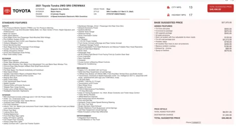 Photos of 2021 Toyota Tundra SR5 for sale in Alvin, TX at Auto Boutique Texas