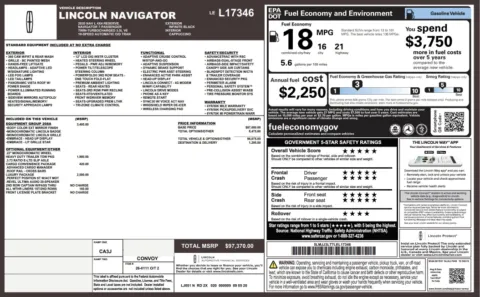 Photos of 2020 Lincoln Navigator L Reserve for sale in Alvin, TX at Auto Boutique Texas