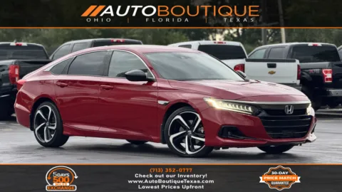 Red 2021 Honda Accord Sedan Sport for sale in Alvin, TX