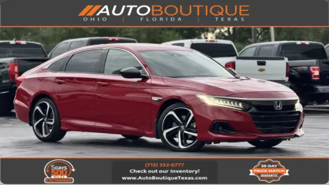 Red 2021 Honda Accord Sedan Sport for sale in Alvin, TX