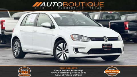 White 2016 Volkswagen e-Golf SE for sale in Alvin, TX