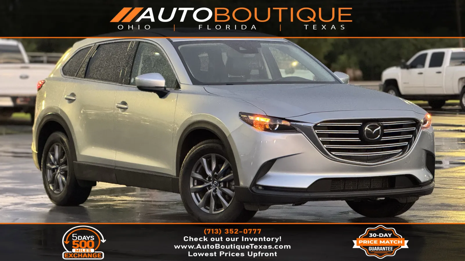 Silver 2023 Mazda CX-9 Touring for sale in Alvin, TX