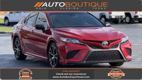 Red 2019 Toyota Camry SE for sale in Alvin, TX