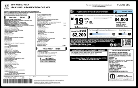Photos of 2019 Ram 1500 Laramie for sale in Alvin, TX at Auto Boutique Texas
