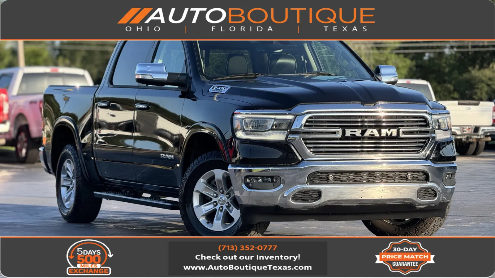 Black 2022 Ram 1500 Laramie for sale in Alvin, TX