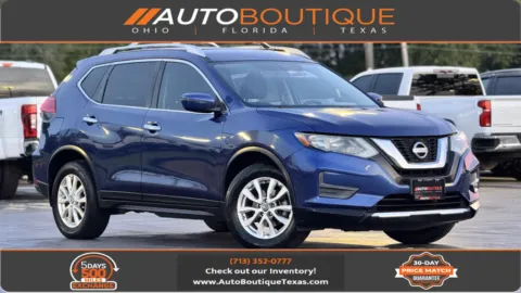 Blue 2017 Nissan Rogue SV for sale in Alvin, TX